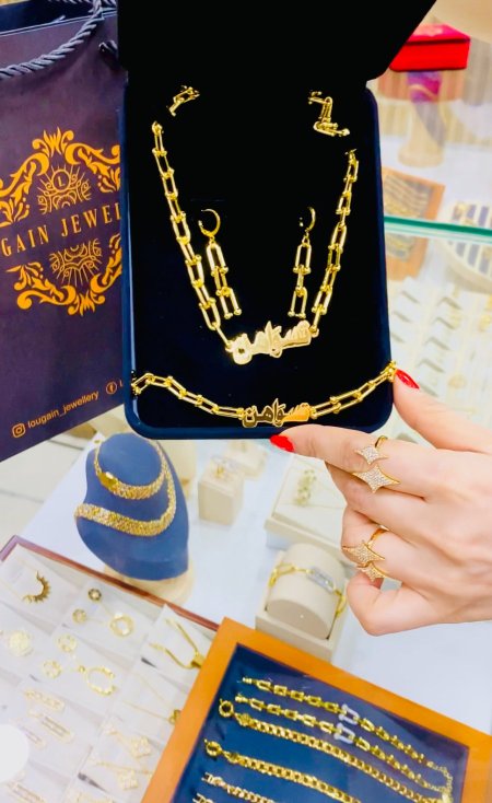 طقم تيفاني  ✨ تسواهن ❤️ عقد + اسوارة +